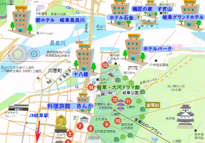 長良川温泉マップ